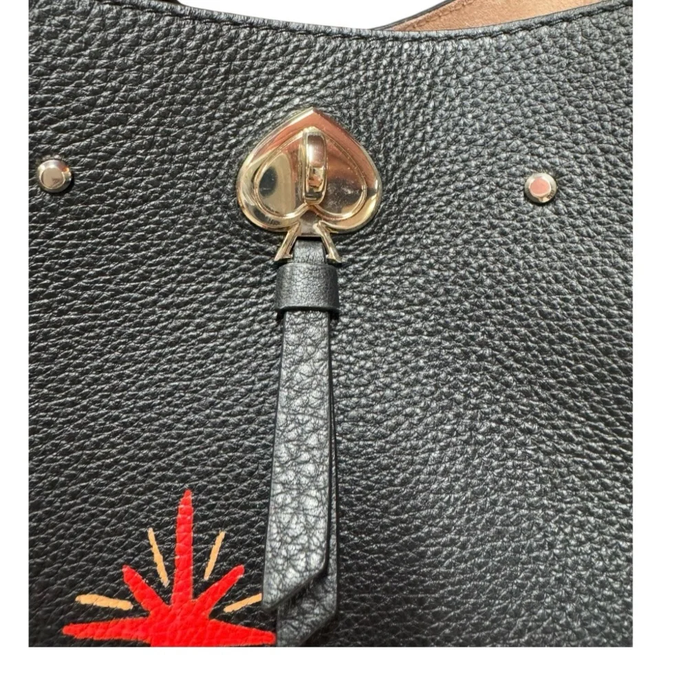 Kate Spade ♠️ Bucket Bag with custom painted Las Vegas theme /NWT - Picture 8 of 12